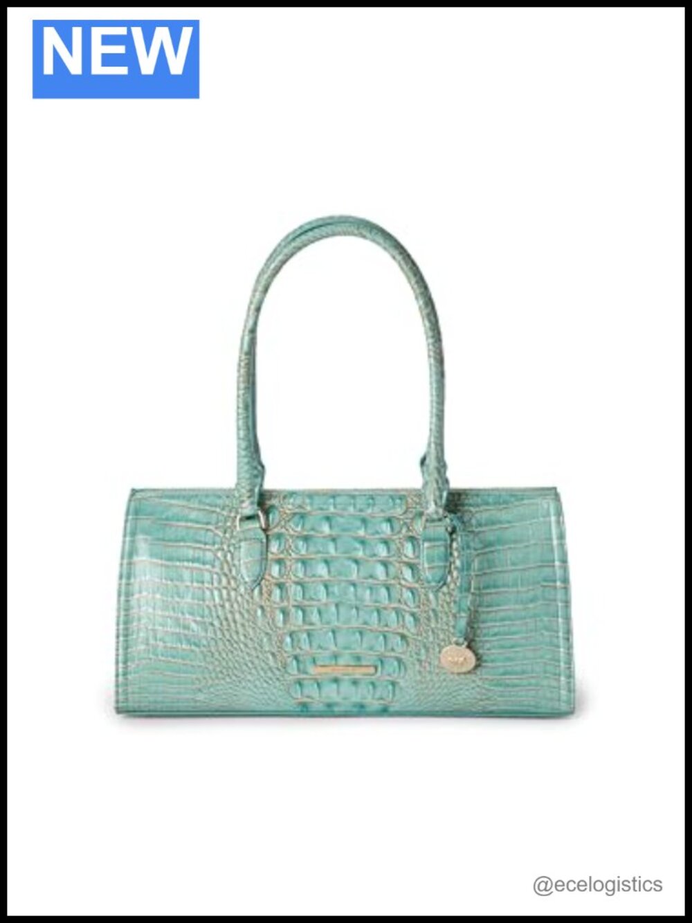 Sophia Leather Satchel Zip Top Handbag with Adjustable Strap